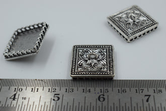 Unique Square Silver Oxidised Jhumka Base (100 gm)