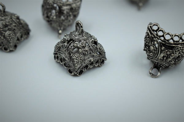 Antique Finish Silver Oxidised Jhumka (100 gm)