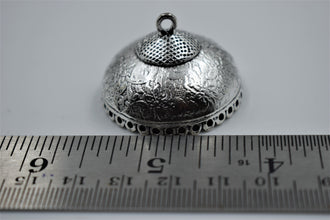 Big Size Alloy Silver Jhumka Base With Beautiful Design (100 gm)