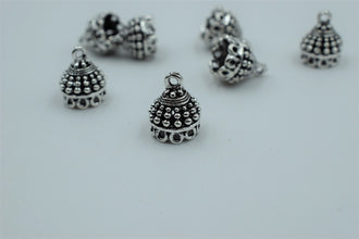 Small Size Alloy Silver Jhumka Base With Fine Detailing (100 gm)