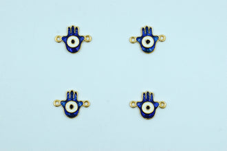 Navy Blue Hamsa Hand Design Rakhi pendant (Pack of 12)