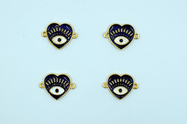 Heart Design Navy Blue Rakhi pendant (Pack of 12)
