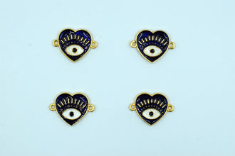 Heart Design Navy Blue Rakhi pendant (Pack of 12)