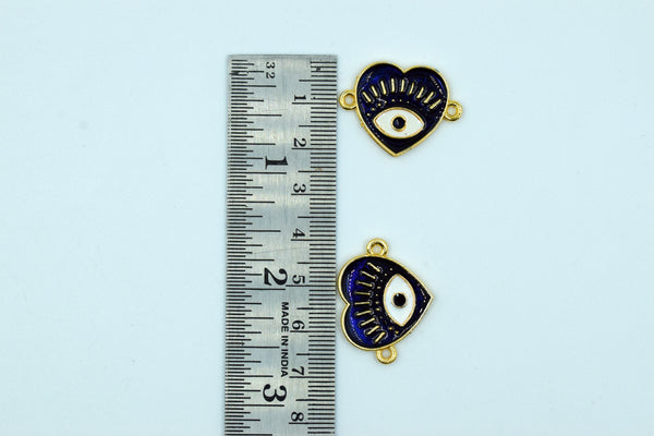 Heart Design Navy Blue Rakhi pendant (Pack of 12)