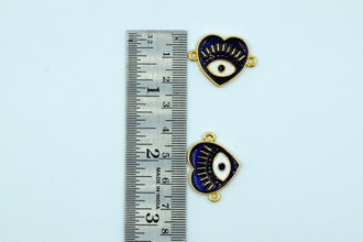 Heart Design Navy Blue Rakhi pendant (Pack of 12)