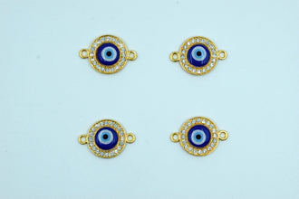 Stone Studded Round Evil Eye Rakhi pendant (Pack of 12)