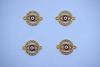Stone Studded Circle Evil Eye Rakhi pendant (Pack of 12)
