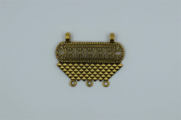 Golden Color Oxidised Metal Pendant