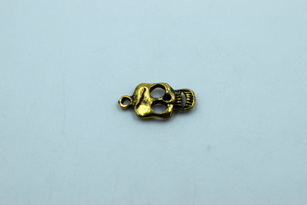 Black Metal Skull Charm (10 Pcs)