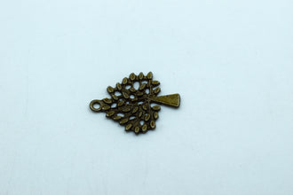Tree Black Metal Charm (10 Pcs)
