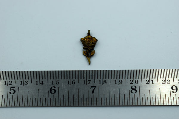 Beautiful Black Metal Rose With Golden Tint (10)