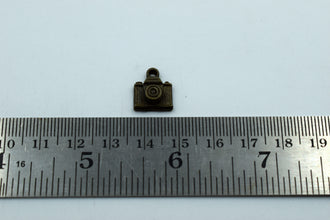 Cute Tiny Camera Black Metal Charm (10 Pc)