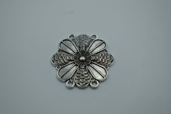 Oxidised Silver Choker Pendant